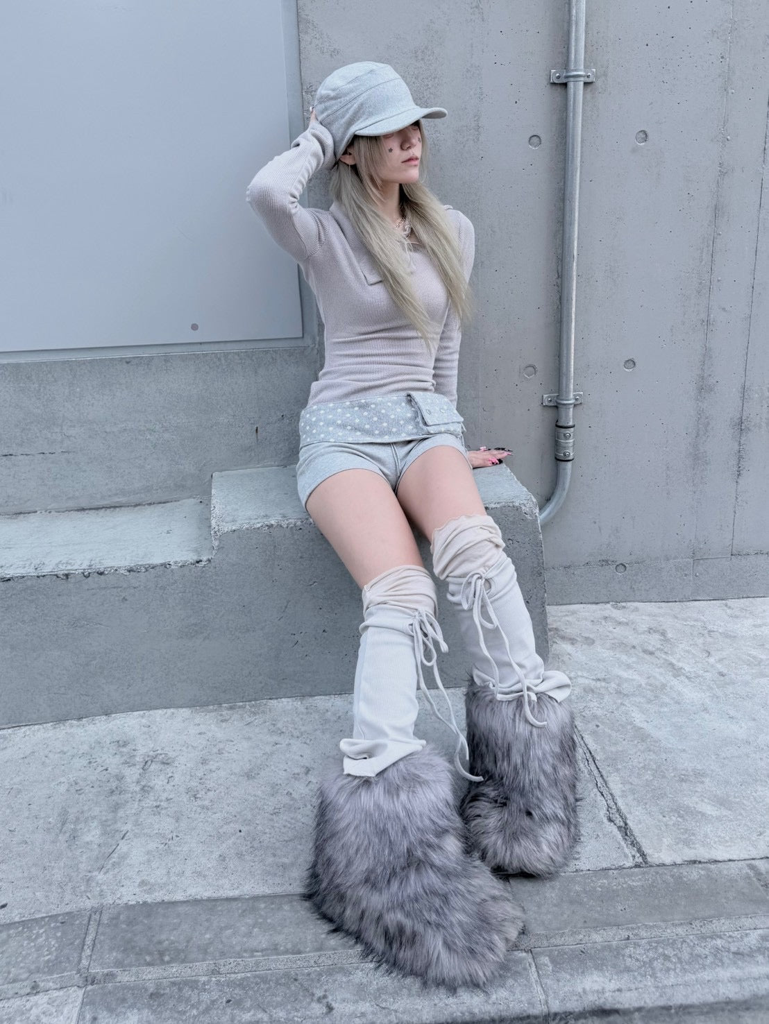 3/1 20:00発売受注制【nmtc +】zip high neck long sleeve