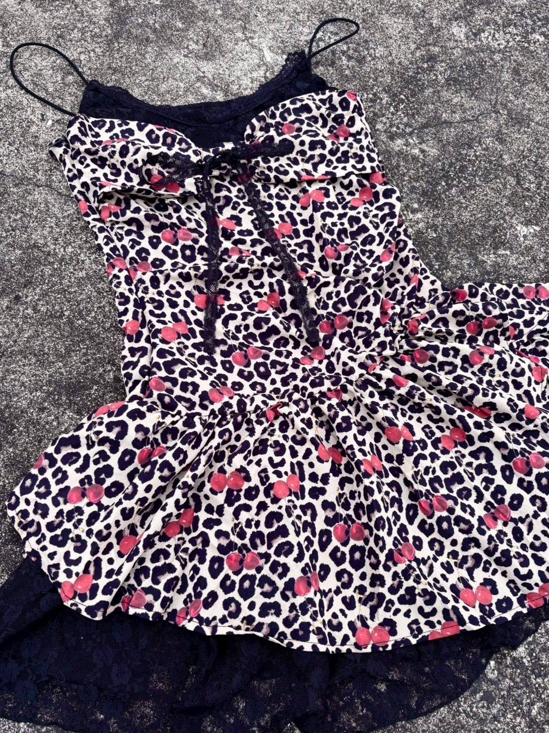 7/11 20:00発売【BABY09】leopard frill lace sleeveless