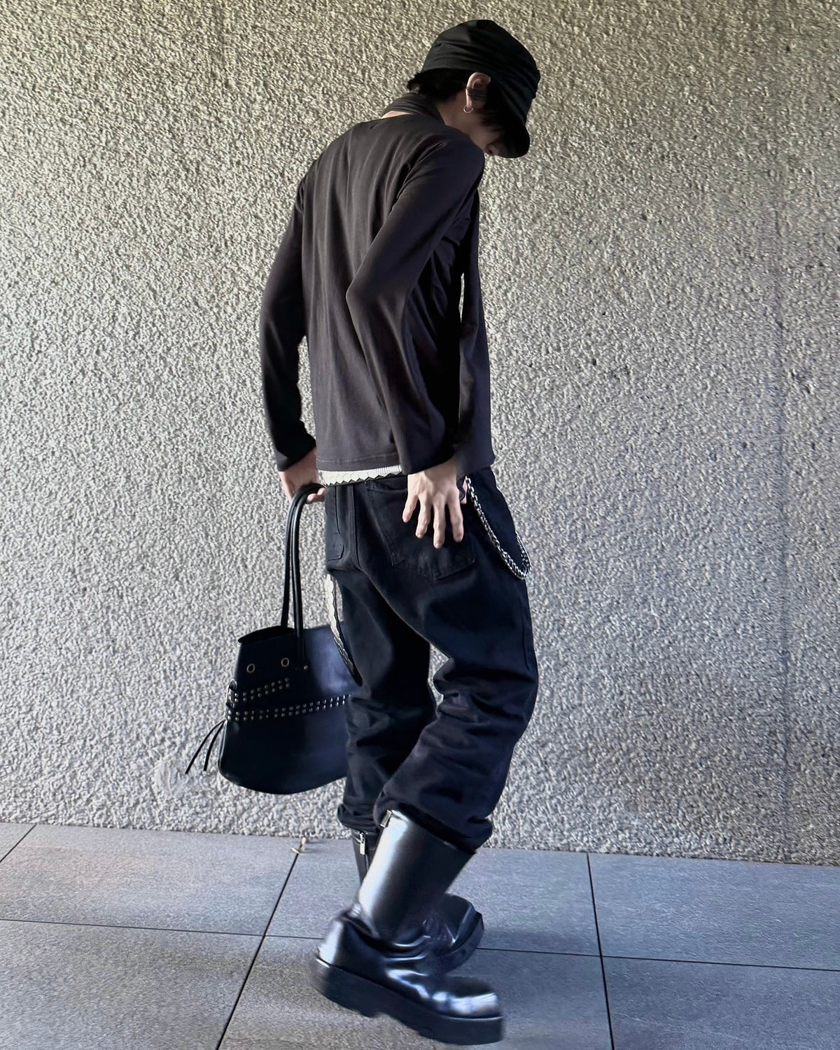受注制【nmtc+】Draped Scarf Neck Top (2color)
