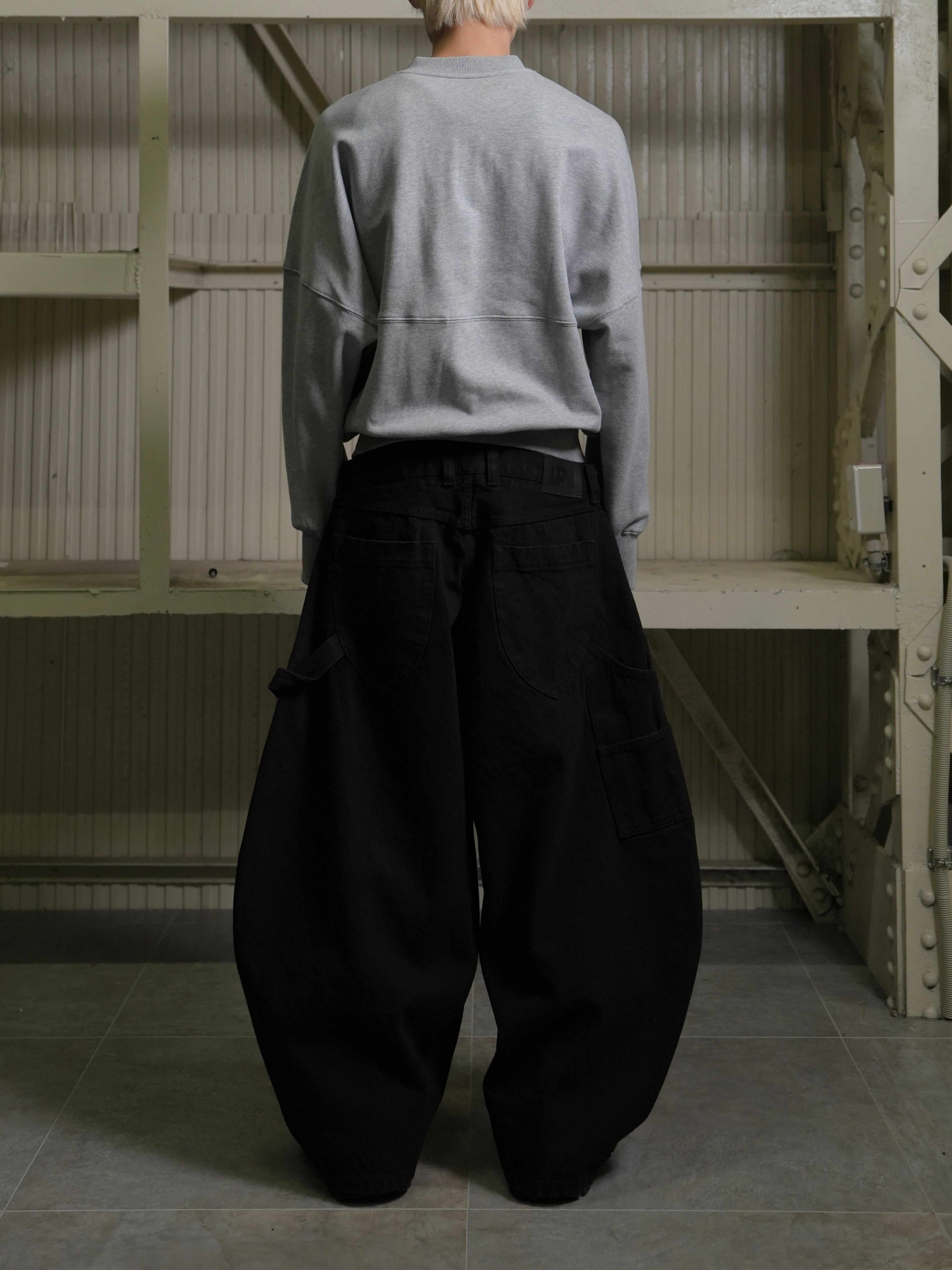 【Lee fi Ne】Double Waist Baggy Jeans