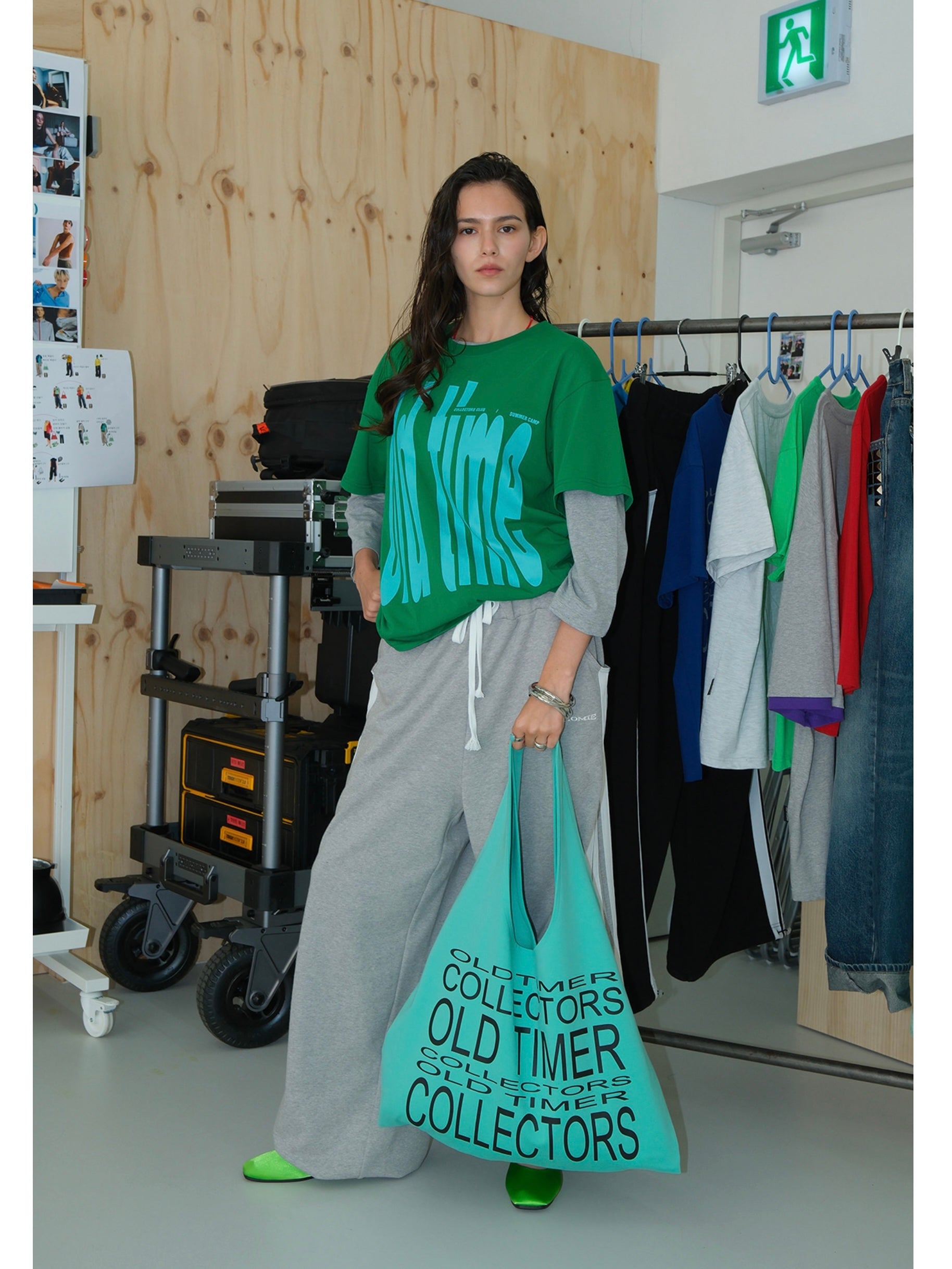 【ESC STUDIO】bold old time t-shirt