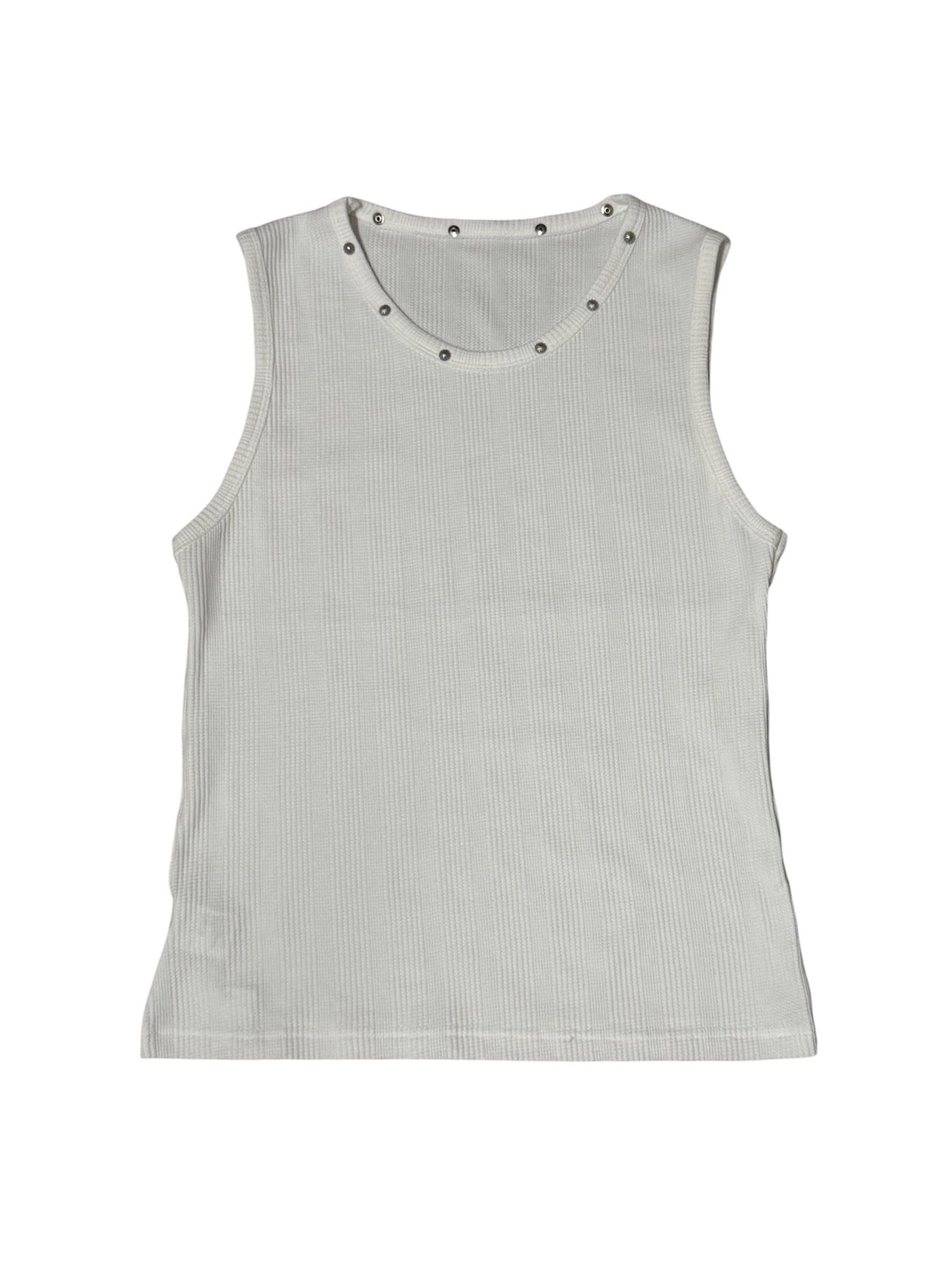 6/19 20:00発売 受注制【nmtc+】Studded Rib Tank Top (3color)