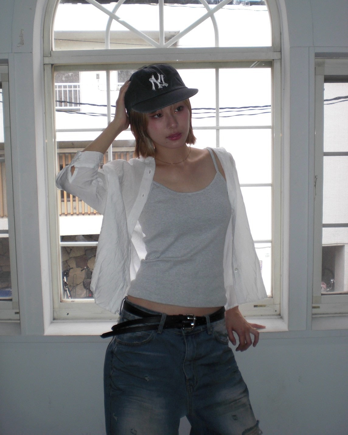 受注制【OaKS】ny pigment-dyed ball cap (2color)