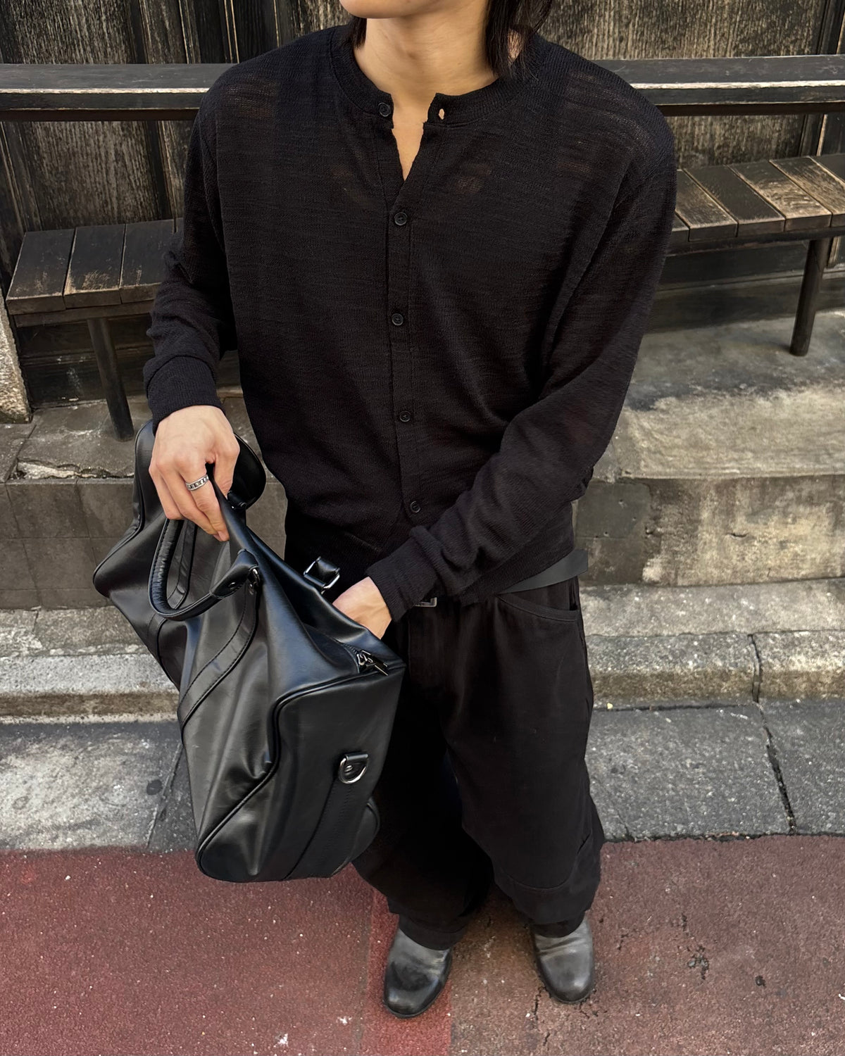 受注制【youll】basic crop cardigan (2color)