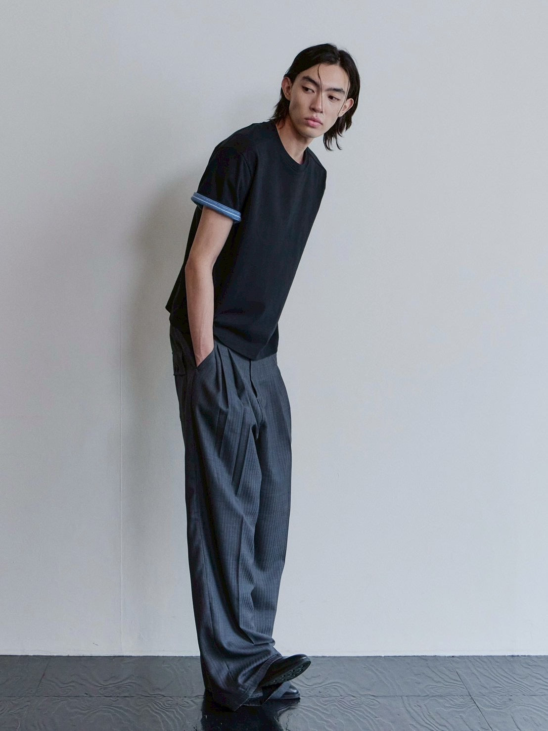 【Waviness】Stripe Layered T-shirts
