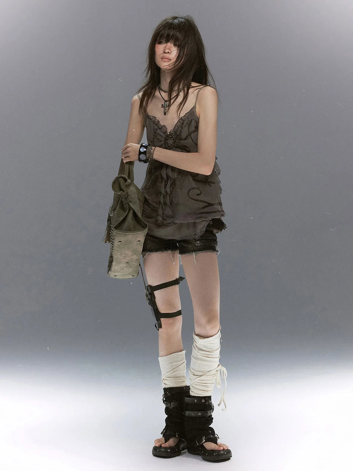 【Cest Nous】Lace beaded camisole
