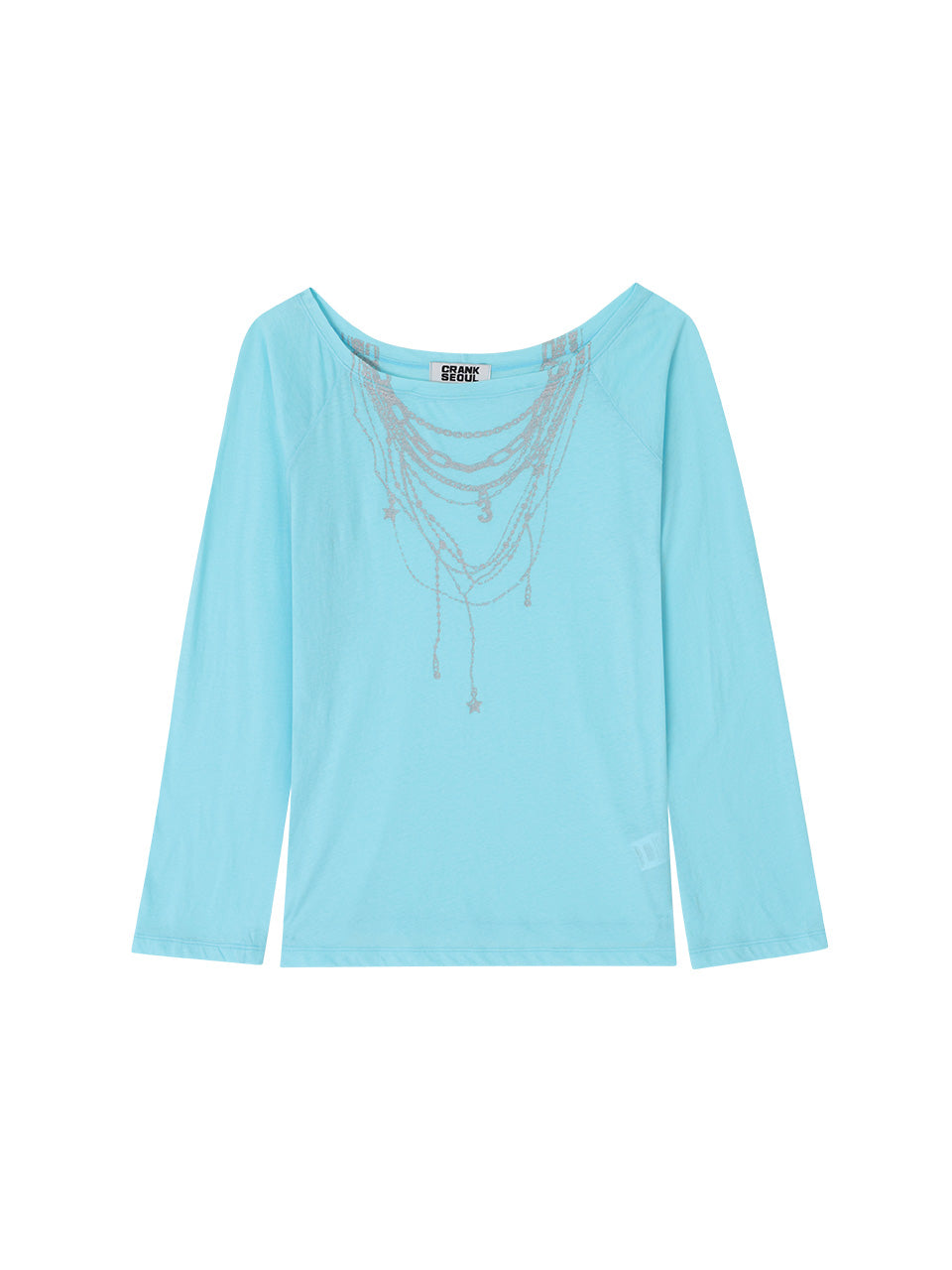 【CRANK】SHEER NECKLACE OFF-SHOULDER TOP