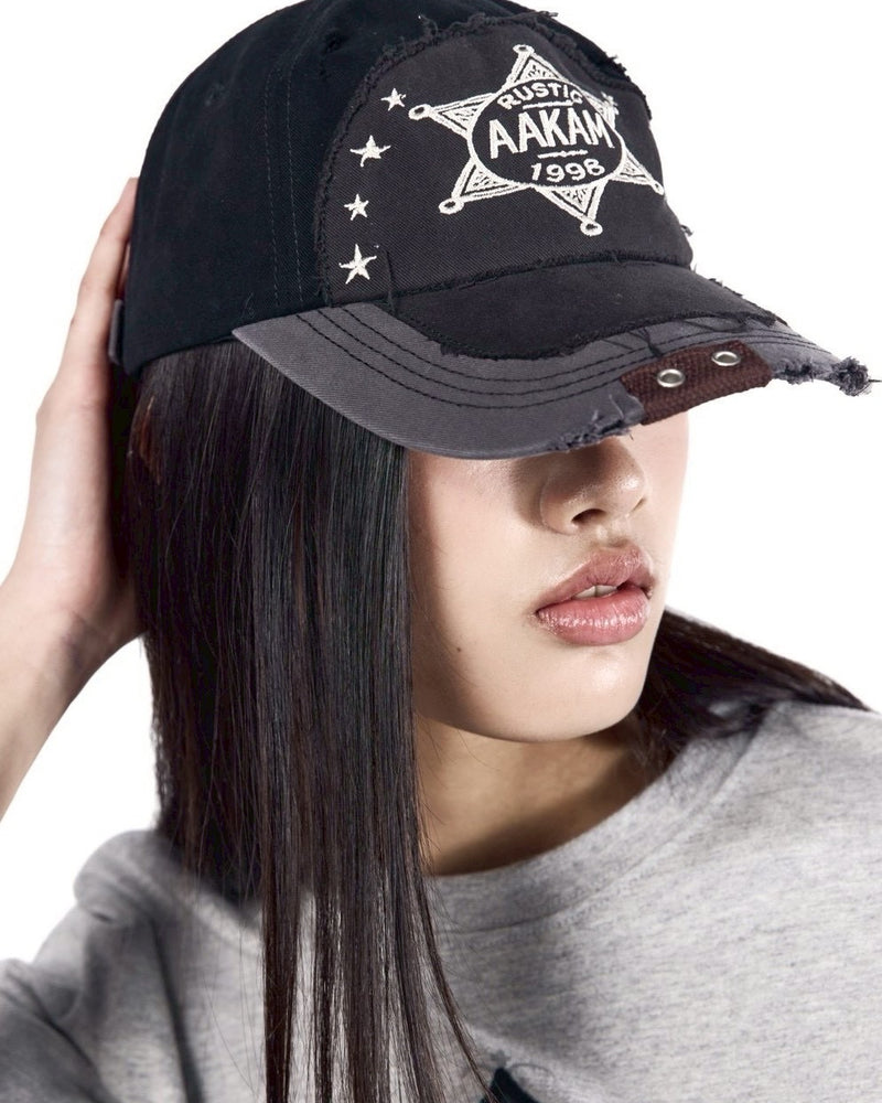 【AAKAM】Rustic Sheriff Ball Cap
