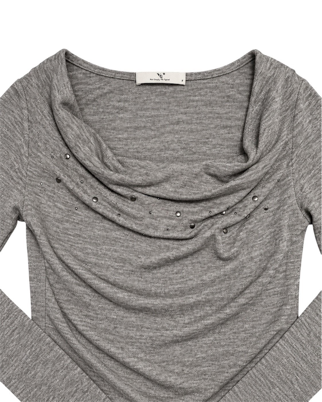 受注制【Never mind the XU】Draped ruched tie set top (4color)