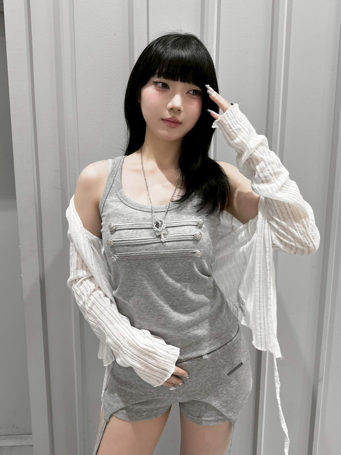 受注制【nmtc+】Sheer Bolero Cardigan (3color)