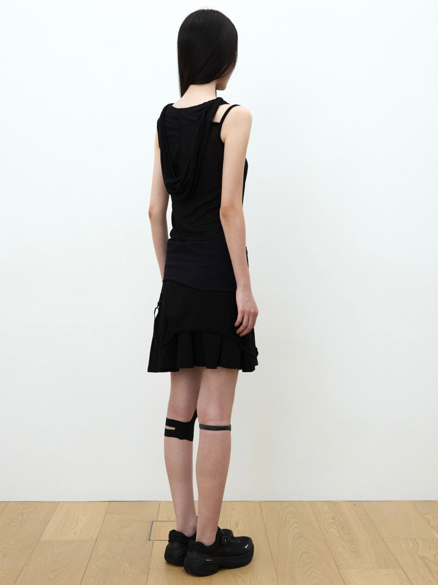 【OJOS】Rib Hood Sleeveless