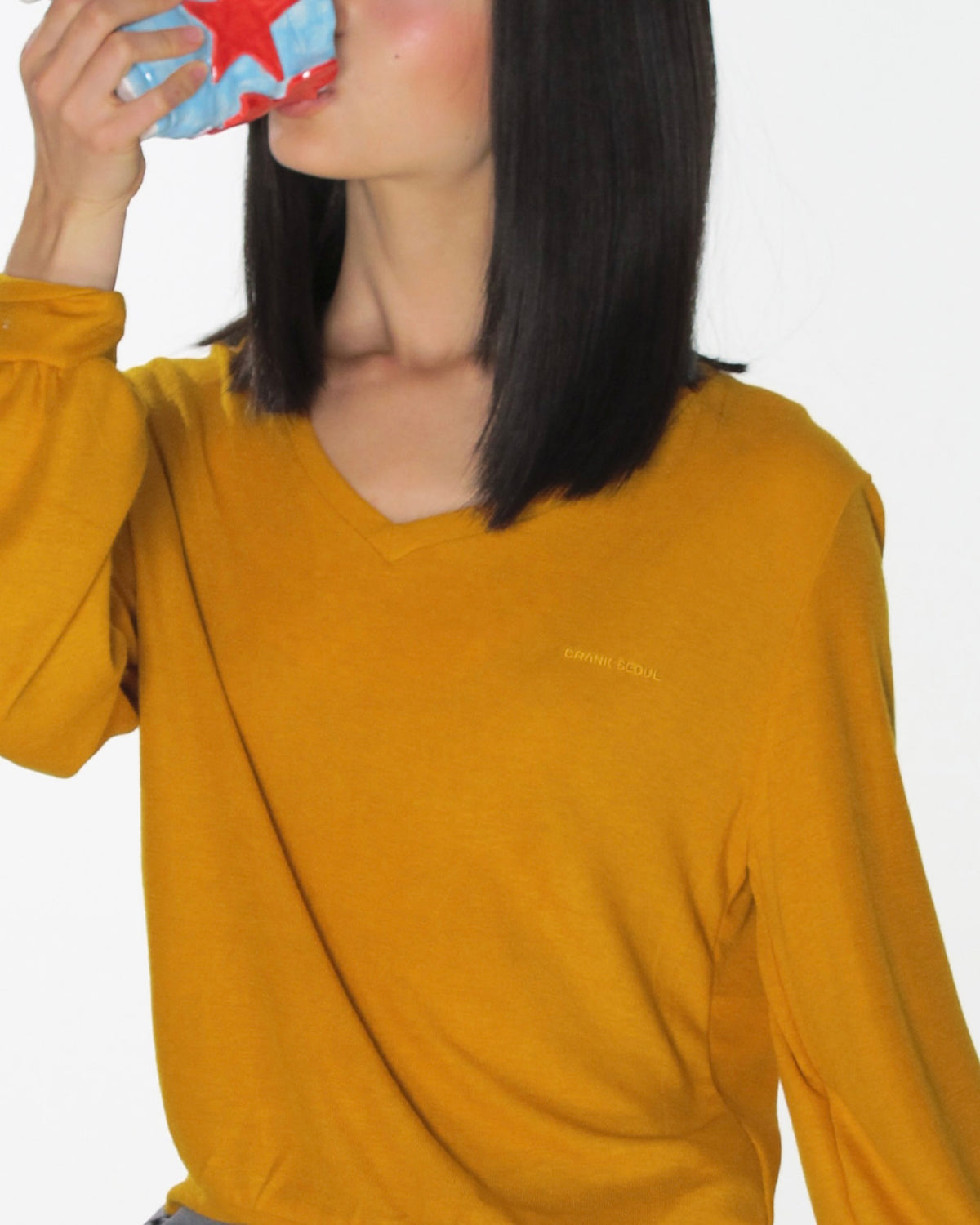 【CRANK】SOFT V-NECK KNIT