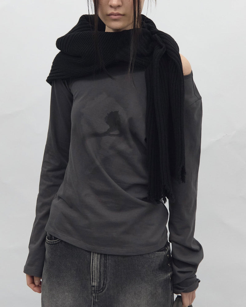 【BLR BLUER】Traced Flower Long Sleeve