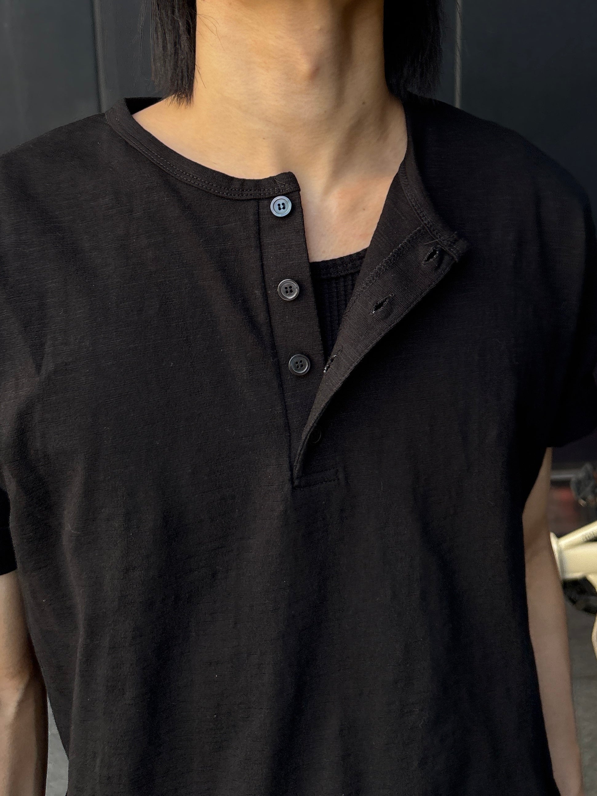 【youll】basic henley neck tee (2color)