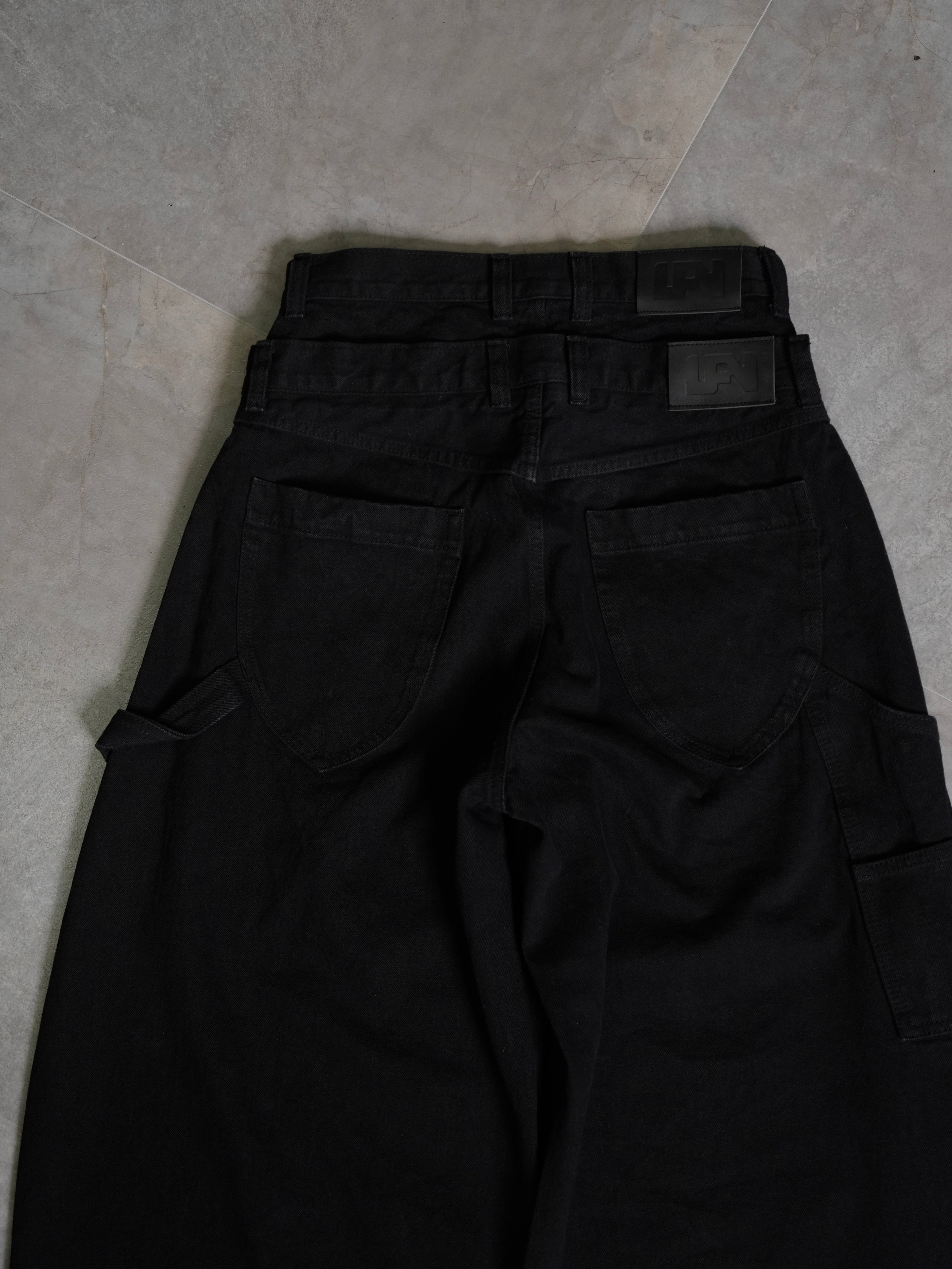 【Lee fi Ne】Double Waist Baggy Jeans