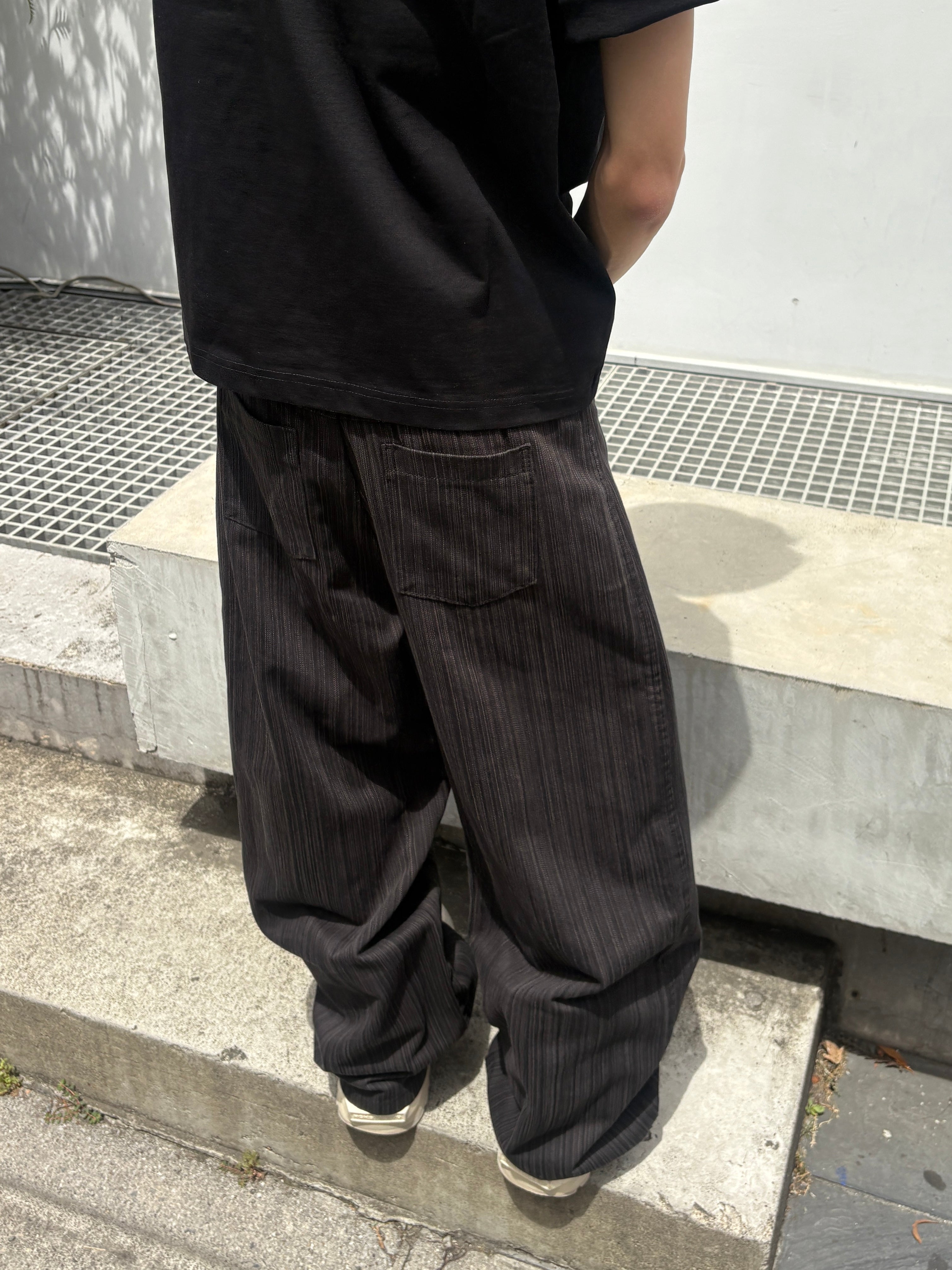 受注制【youll】Shadow stripe slacks