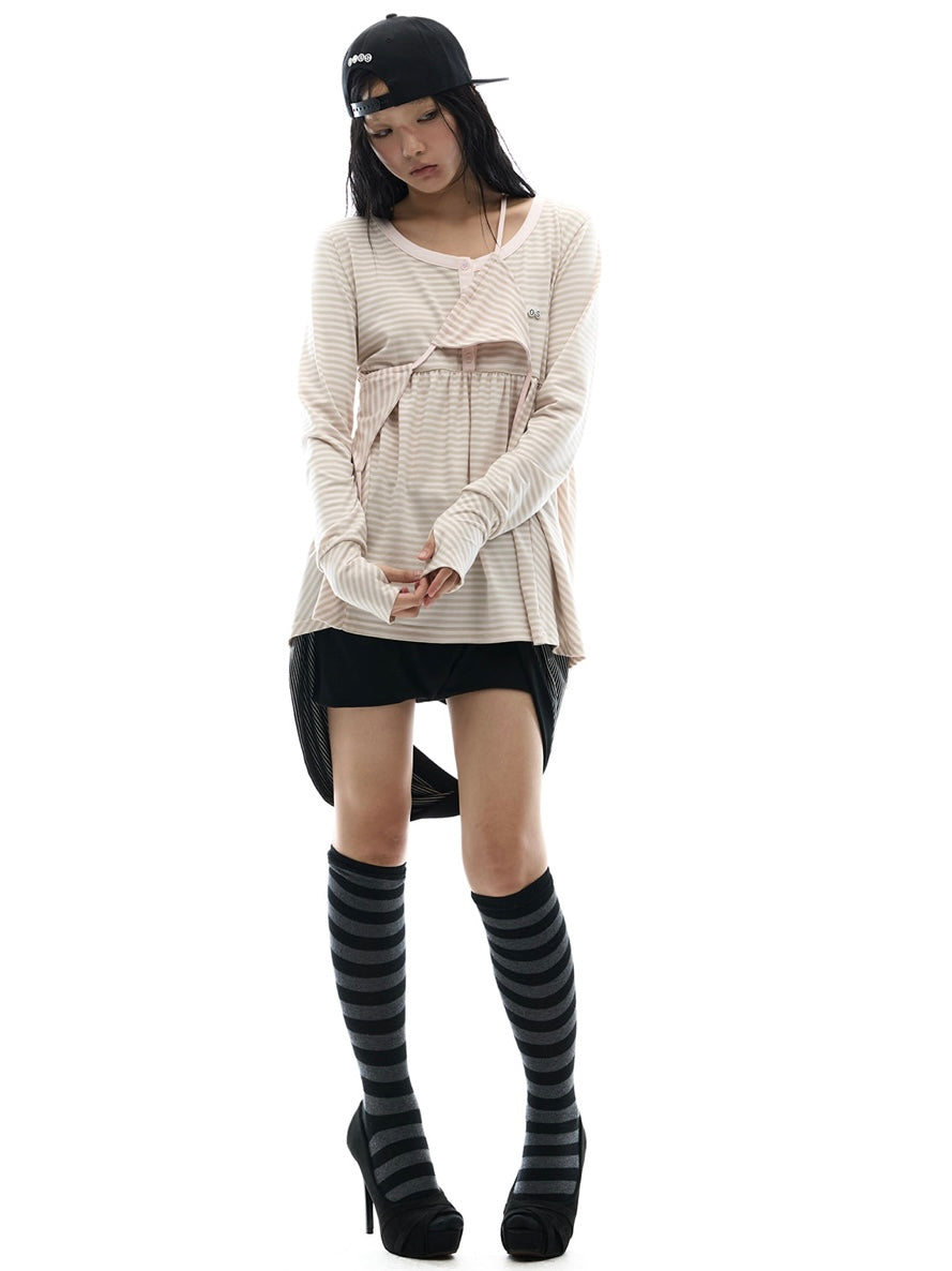 【OJOS】Draped Pumpkin Shorts