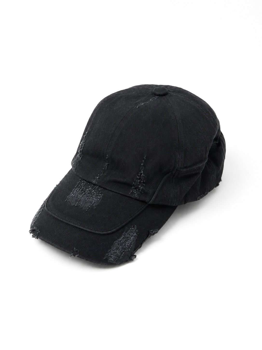 CHIKASHITSU PLUS HIGH】Arch washed denim cap (wash black