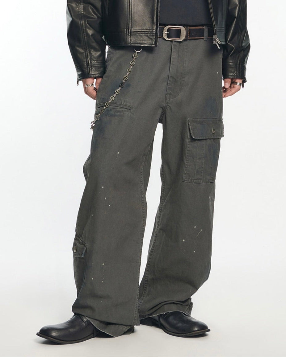 【NOMANUAL】SPLATTER CARGO PANTS