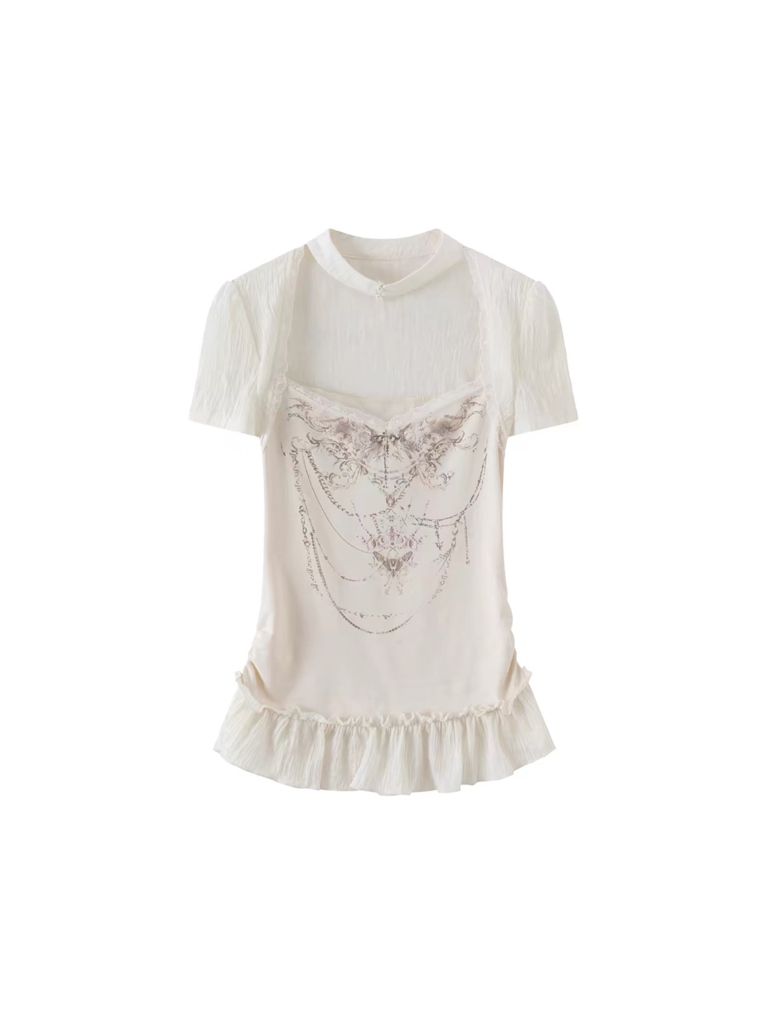 【Cest Nous】Butterfly bone top