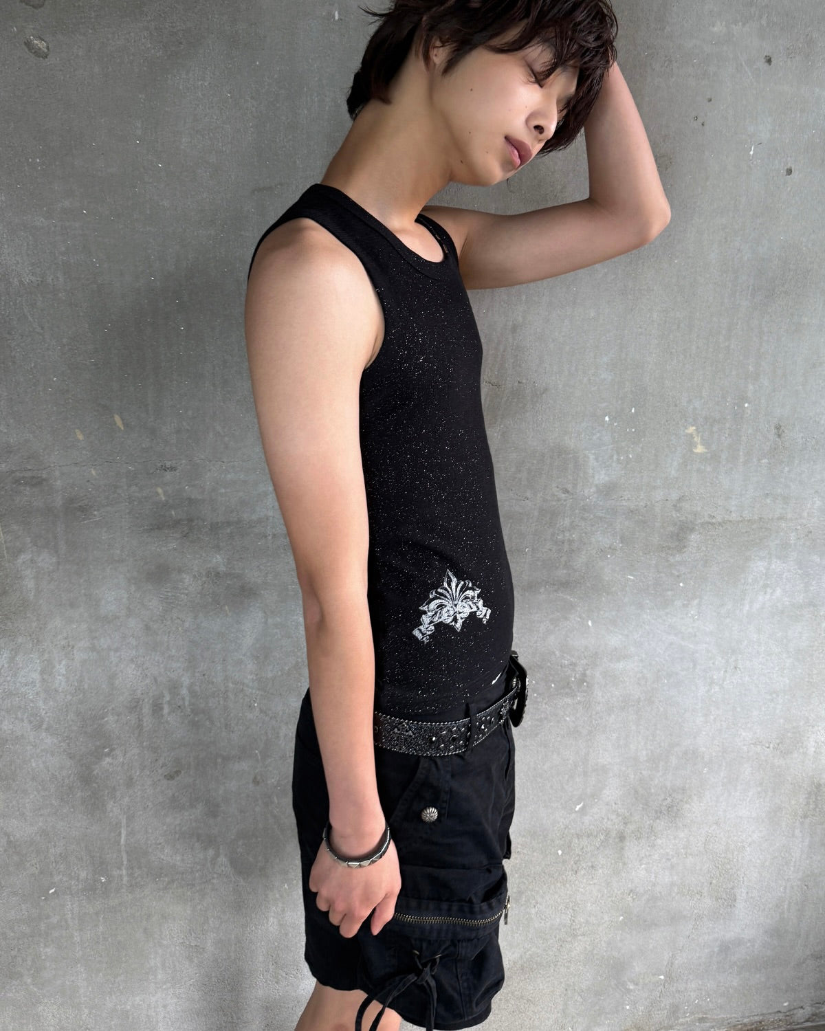 【LECYTO】Glitter Rib Sleeveless