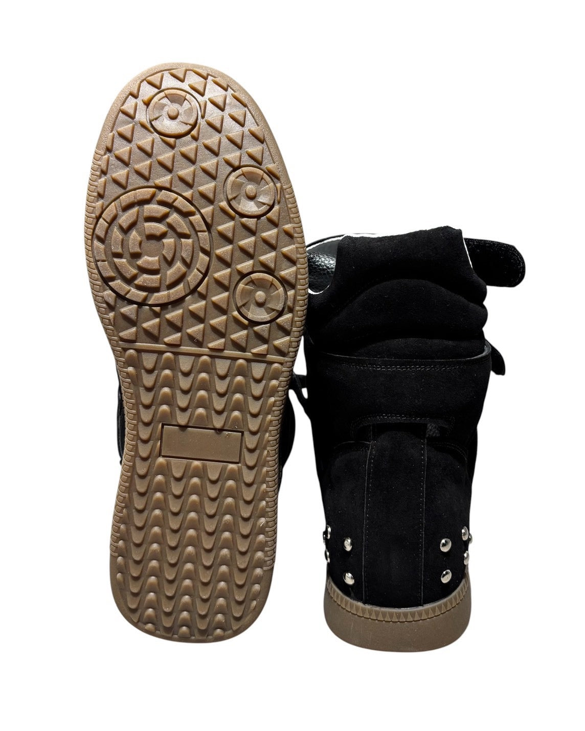 国際配送【Never mind the XU】Studs Wedge High Top Sneakers