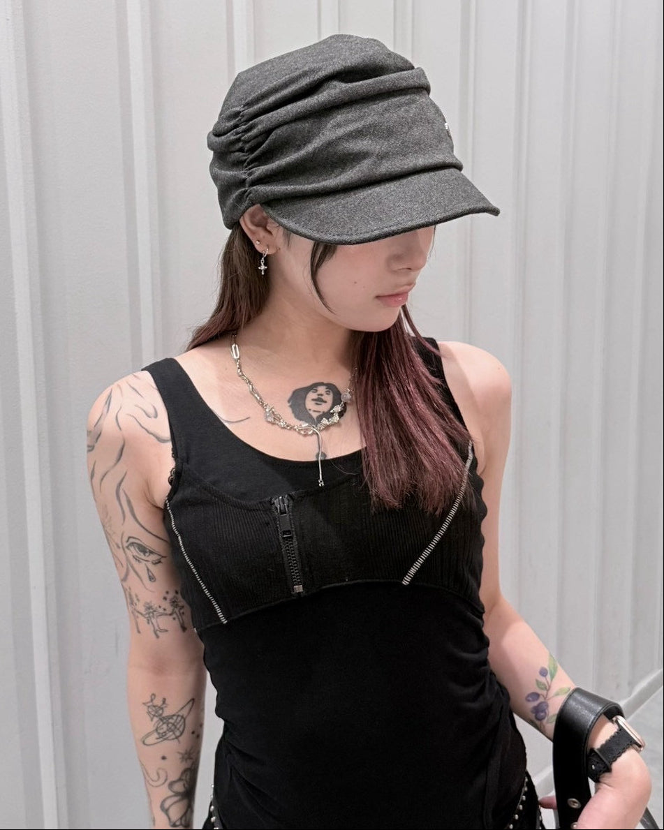受注制【nmtc+】Ruched Casquette (2color)