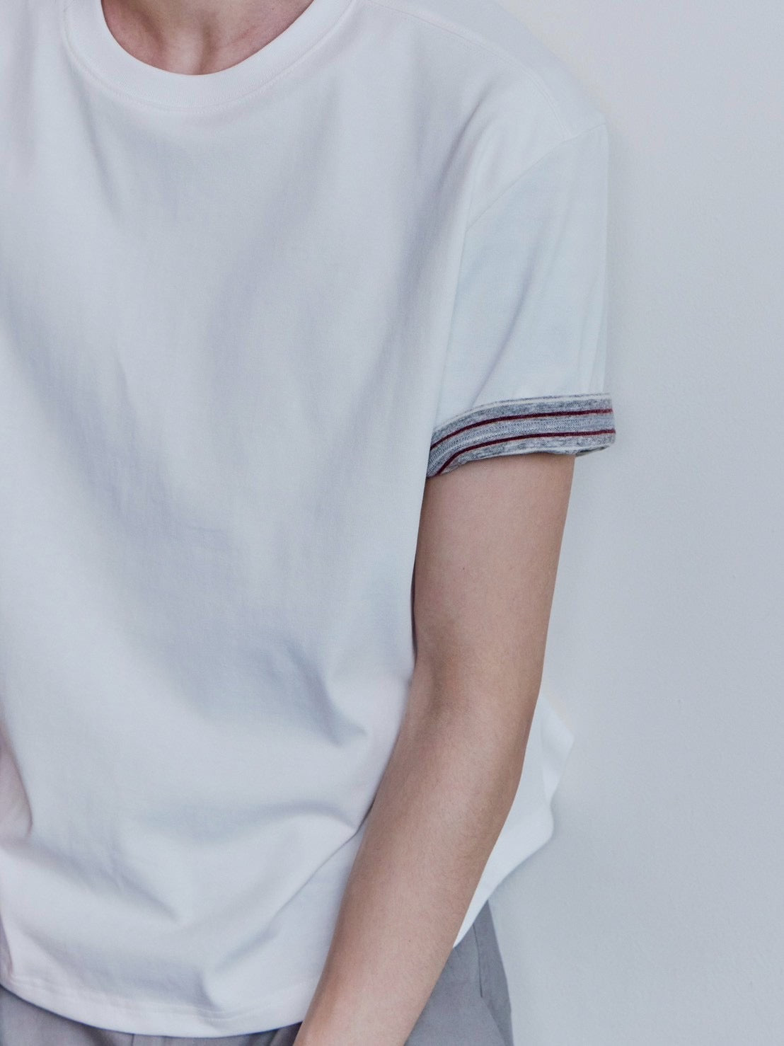 【Waviness】Stripe Layered T-shirts