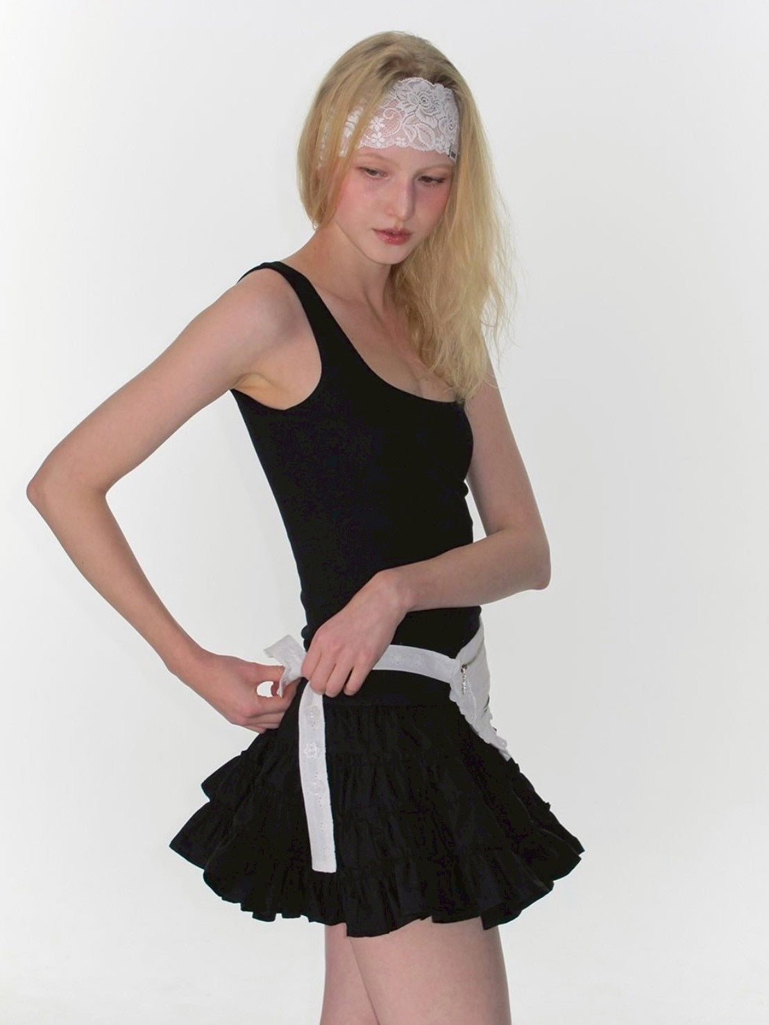 【CRANK】FRILL TIERED DRESS