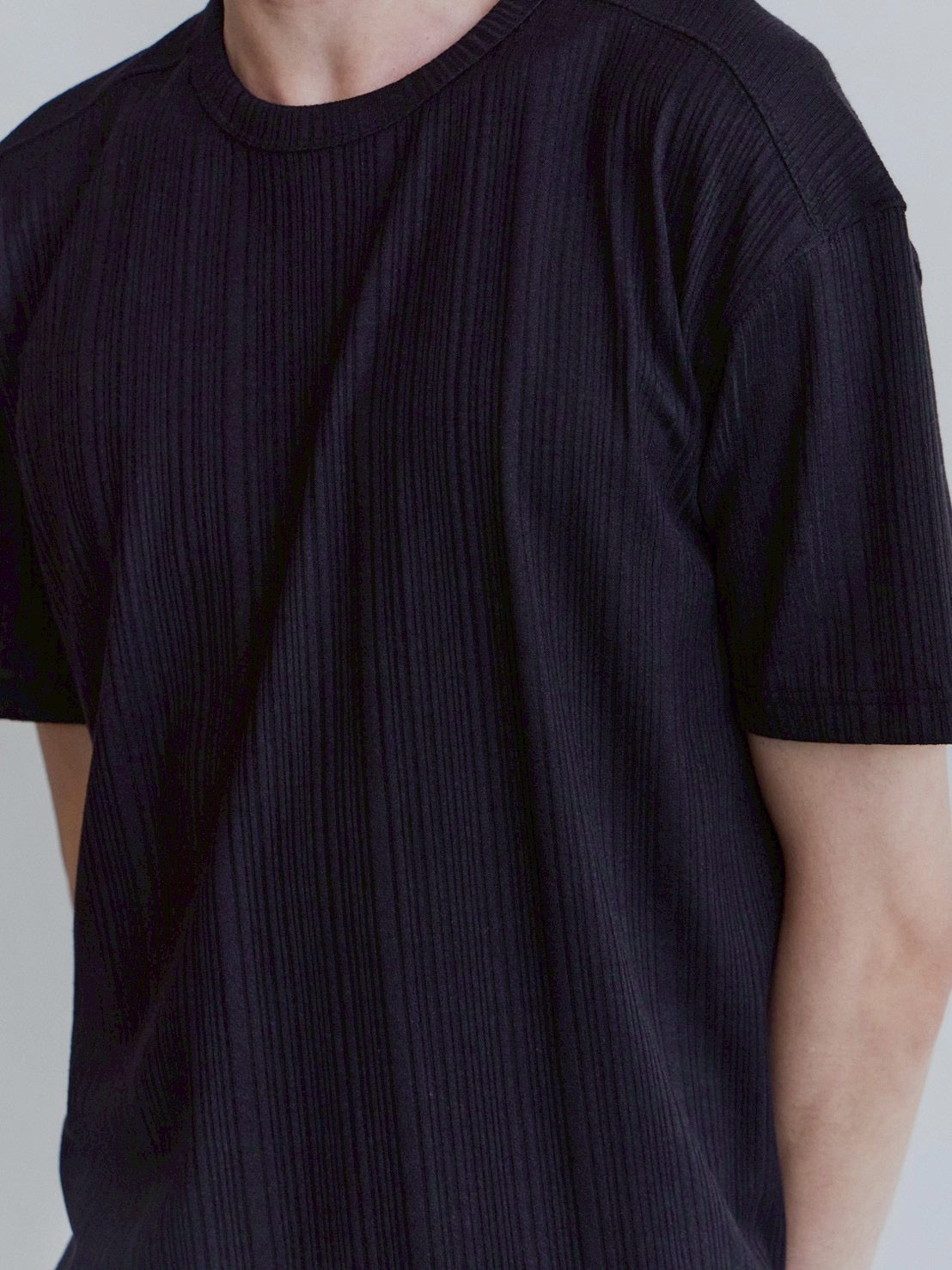 【Waviness】Rib Textured T-shirts