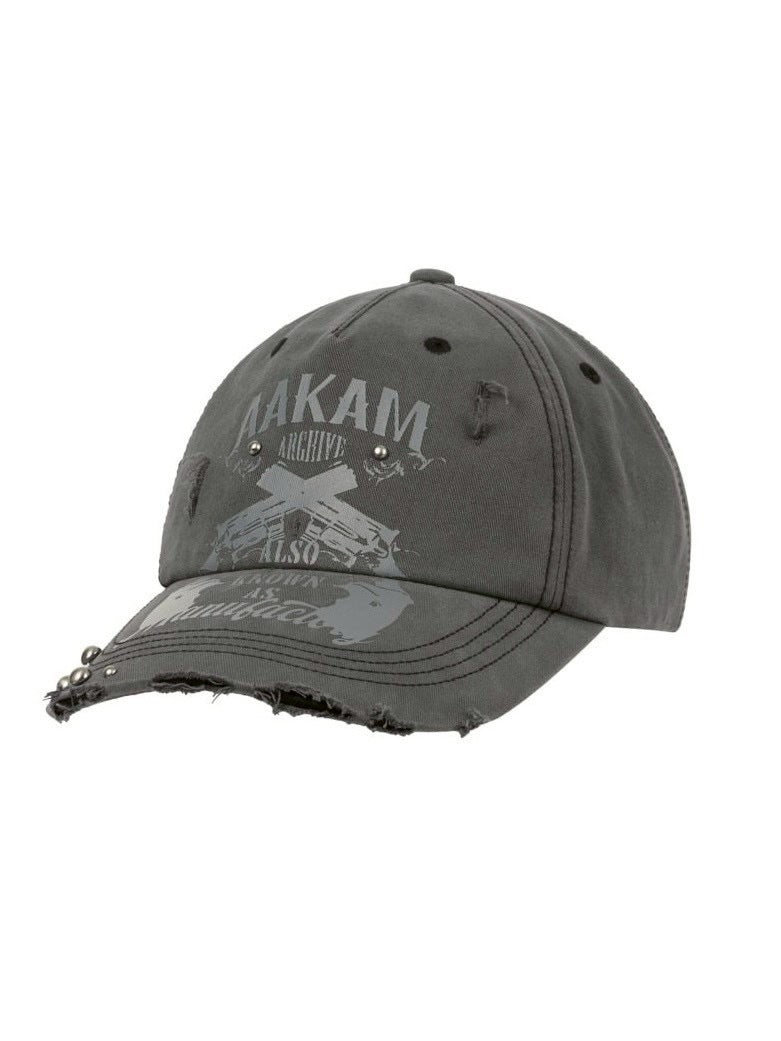 【AAKAM】Pistol Studded Ball Cap