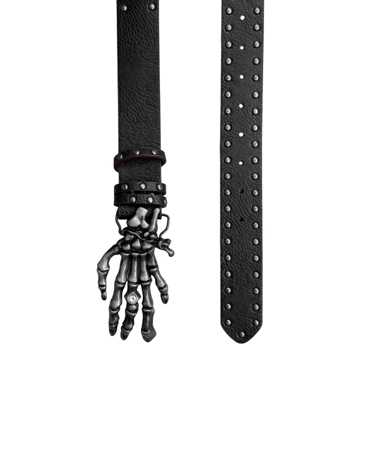 国際配送【Never mind the XU】Metal buckle punk studded belt