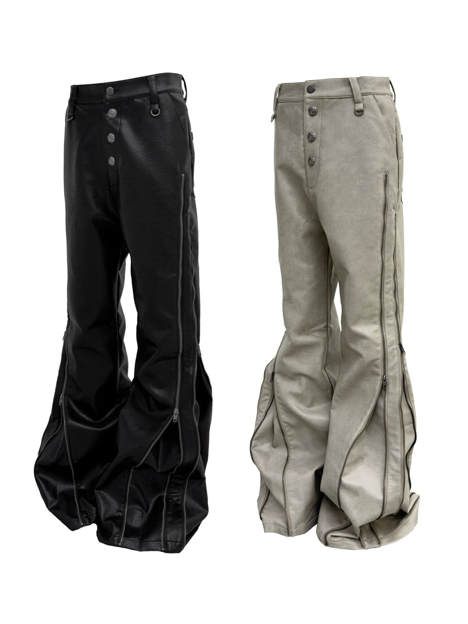 【Rosen Kreuz】MULTI-ZIP GUARD LEATHER PANTS