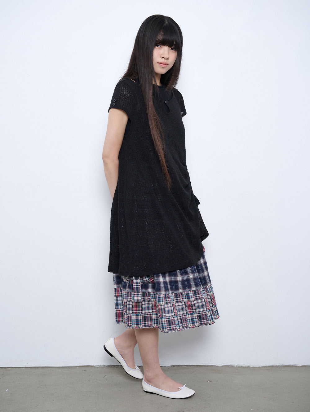 【TUOMIO】CROCHET MINI DRESS