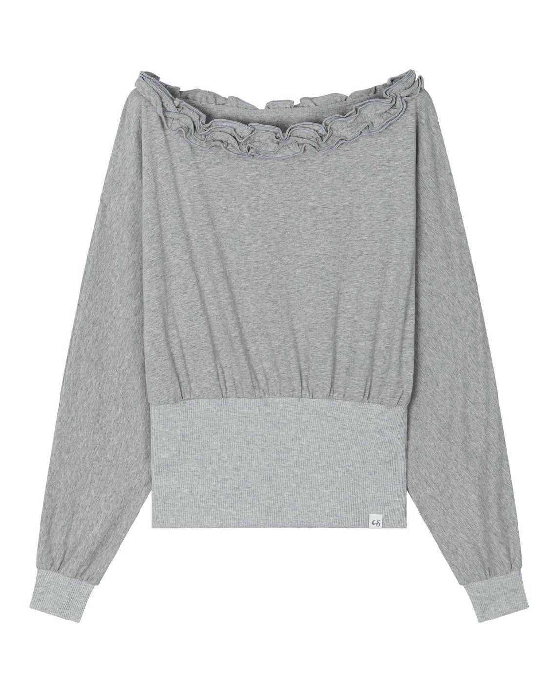 【Uglyshadow】OFF-SHOULDER RUFFLE TOP