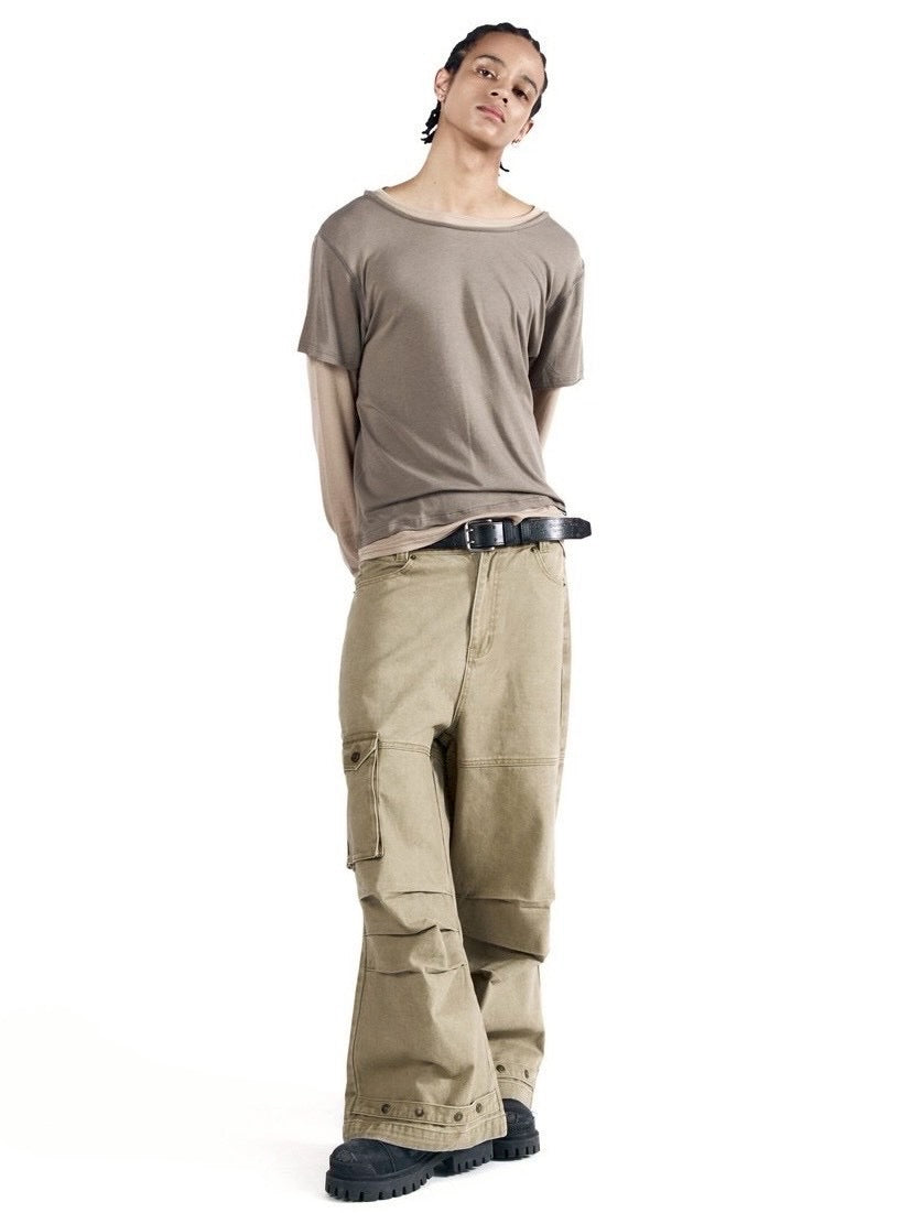 【AAKAM】Cowboy Chaps Cotton Pants