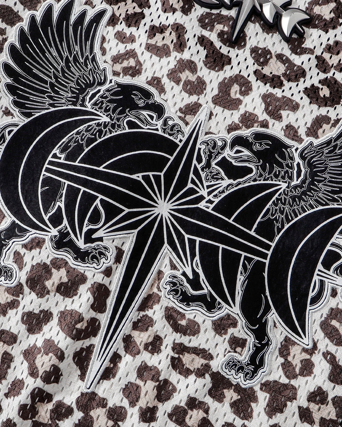 【THEBOYHASNOPATIENCE】LUMINOUS DAWN DOUBLE-HEADED EAGLE RUGBY SHIRT