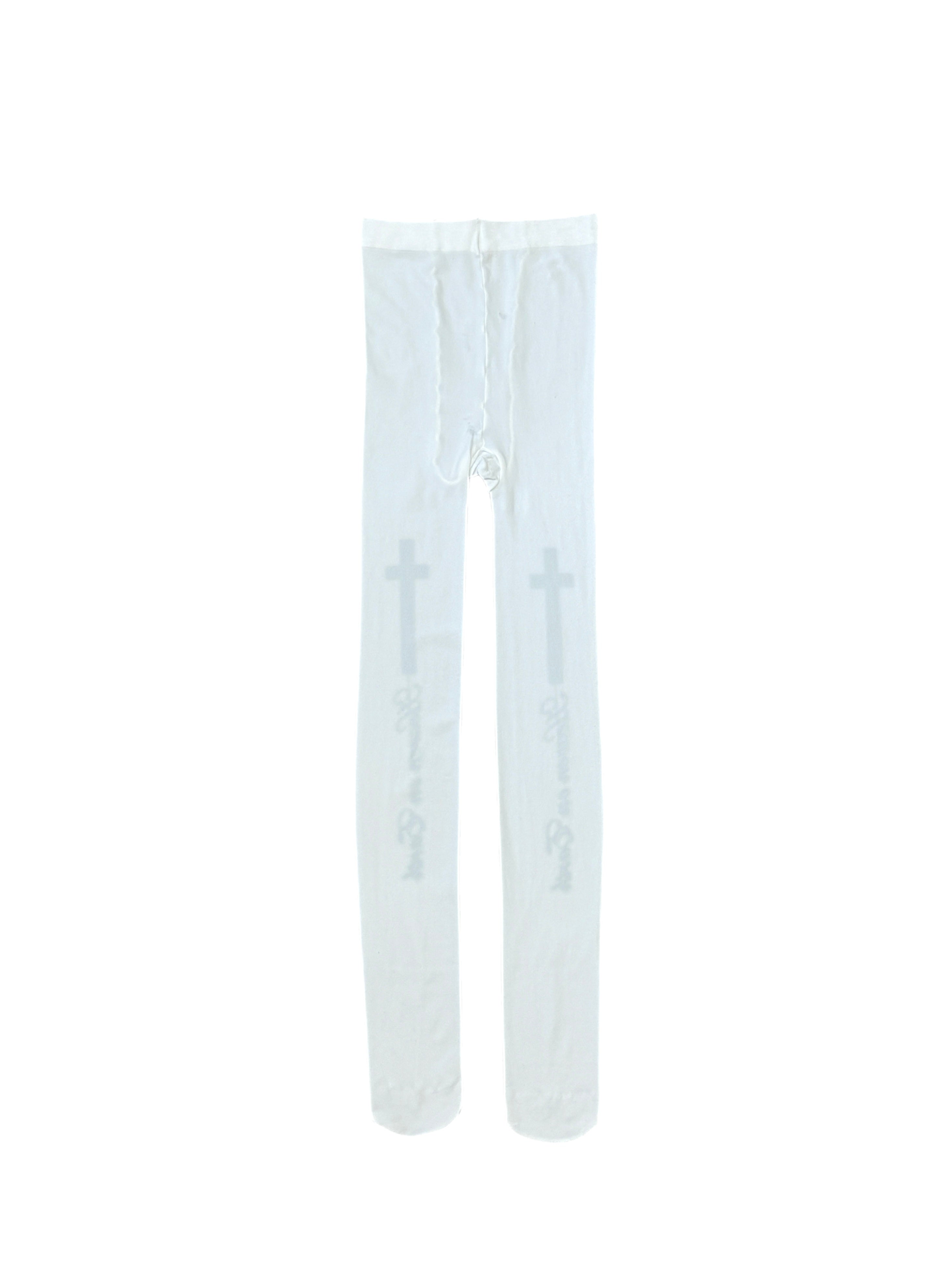国際配送【Never mind the XU】Cross lettering tights