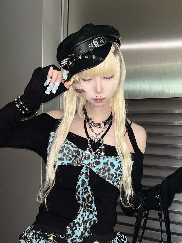 国際配送【BABY09】Gothic studs casquette (2color)