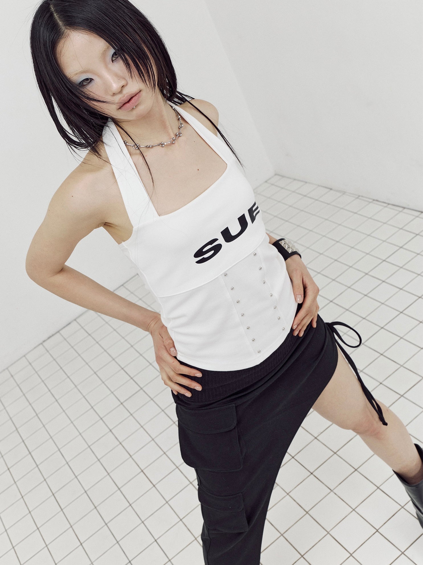【SETUP-EXE】LOGO HALTER TANK TOP