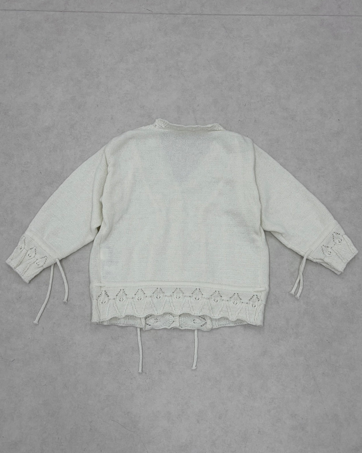 9/18 20:00 発売 国際配送【Nerd out XU】Cozy Vintage Gray Bubble Knit cardigan