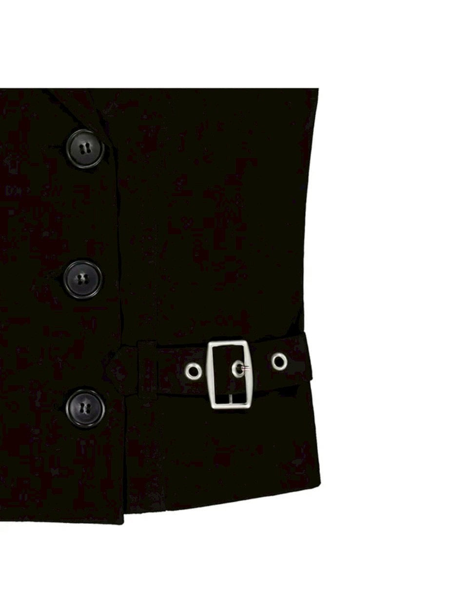 【ROCK CAKE】Double Button Halter Vest