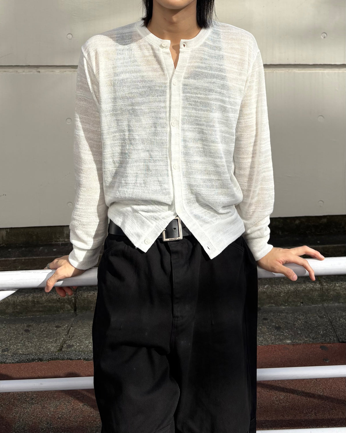 受注制【youll】basic crop cardigan (2color)