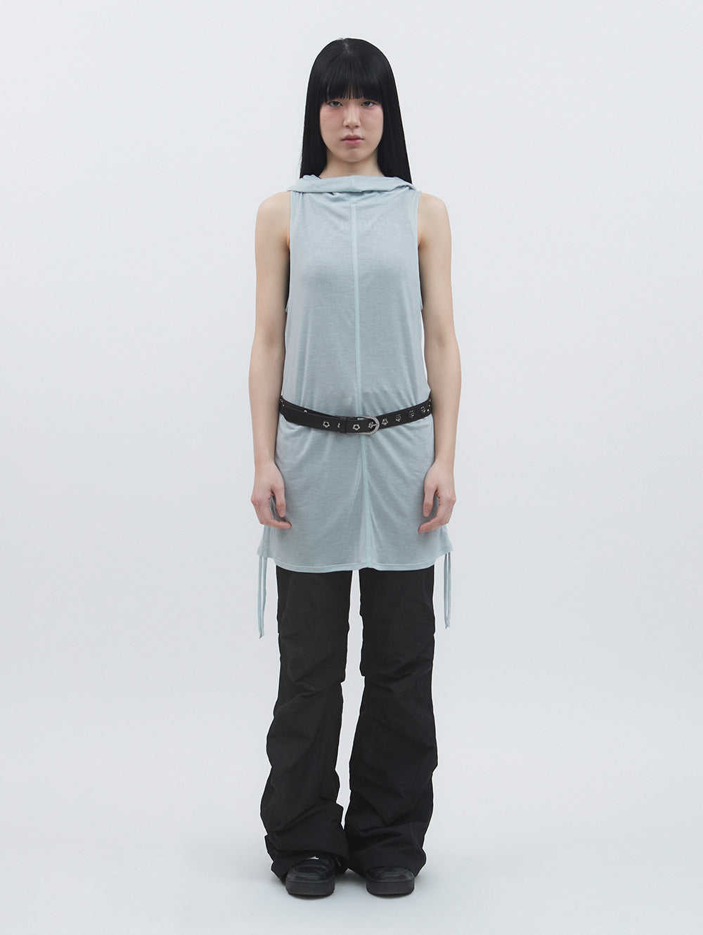 6/8 21:00発売【TUOMIO】FLOWER EYELET BELT