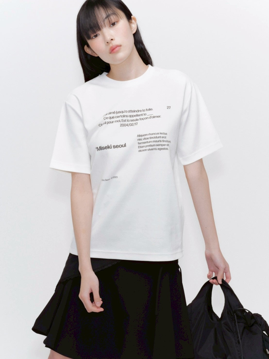 【Miseki seoul】Miseki typography short sleeves