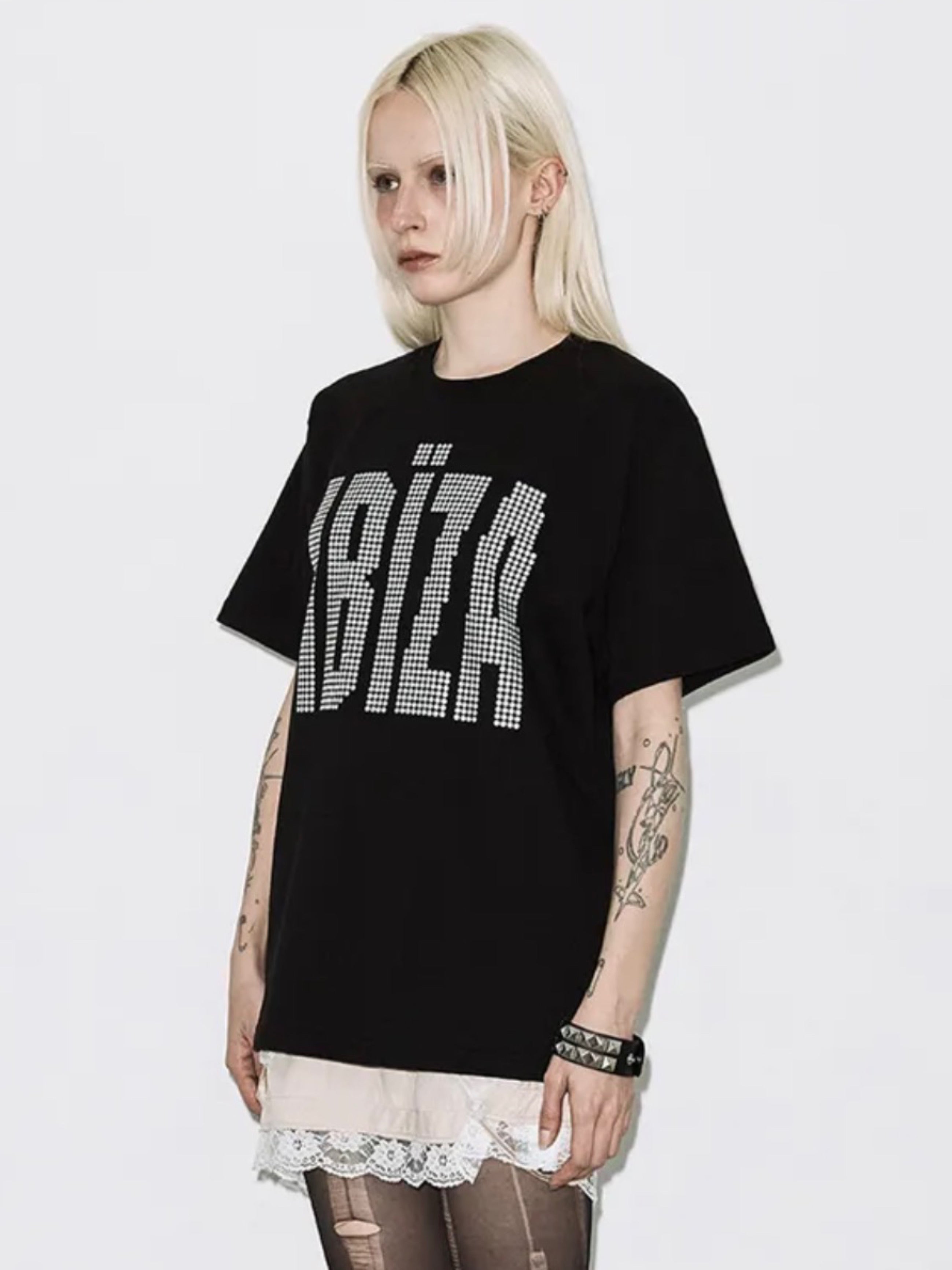 【FANCY CLUB】IBIZA RHINESTONE TEE