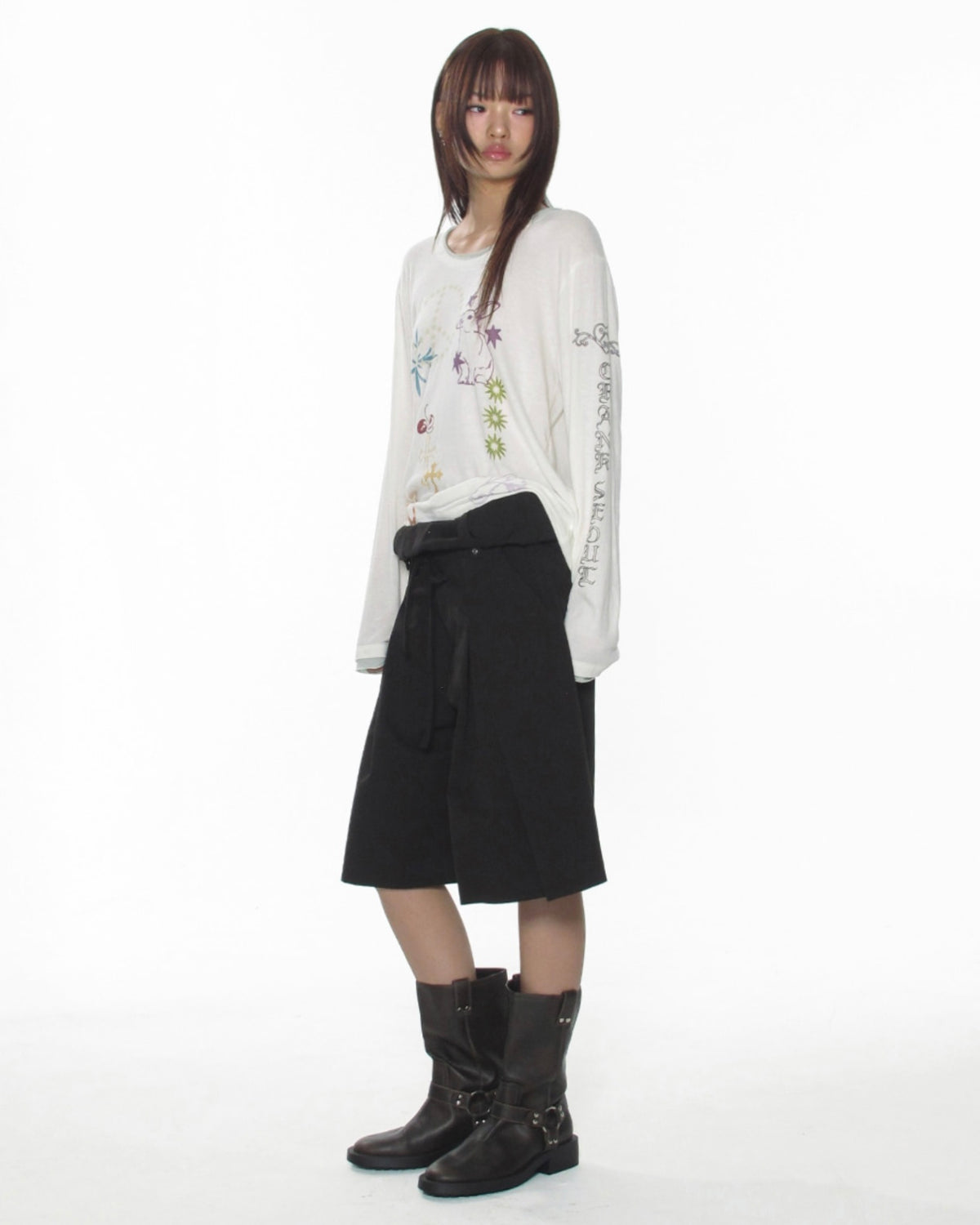 【CRANK】TATOO LAYERED TOP