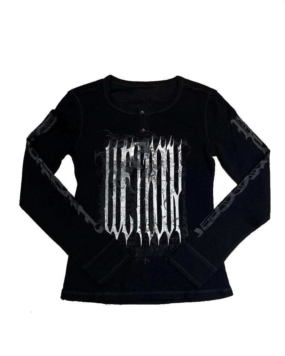 国際配送【BABY09】dark waffle long sleeve