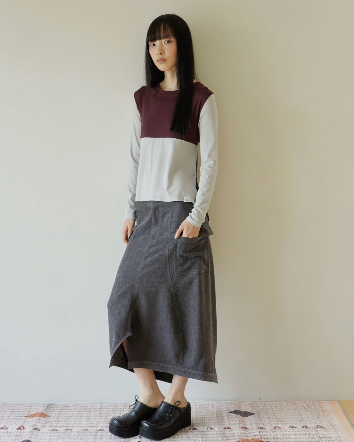 【Uglyshadow】SOFT POCKET SKIRT