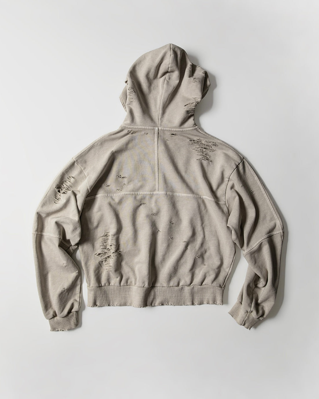 【roaringrad】Damage Crop Hoodie Jacket